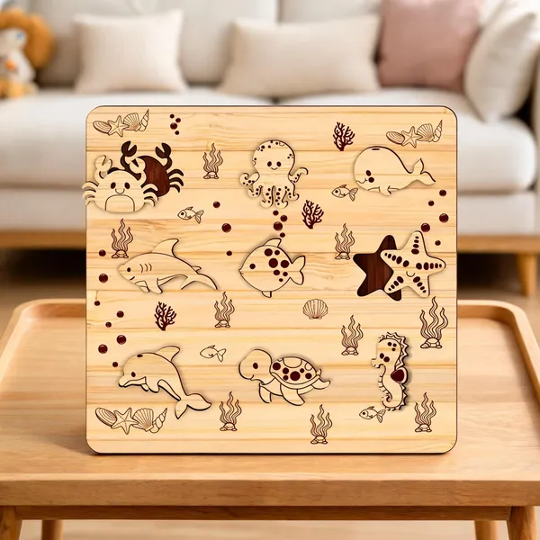 Pine_Mdf_Ocean_Animals_Educational_Puzzle_Board_For_Kids_Set_Of_1