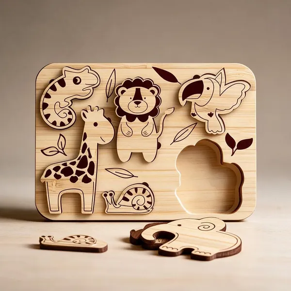 Pine_Mdf_Safari_Animals_Educational_Puzzle_Board_For_Kids_Set_Of_1