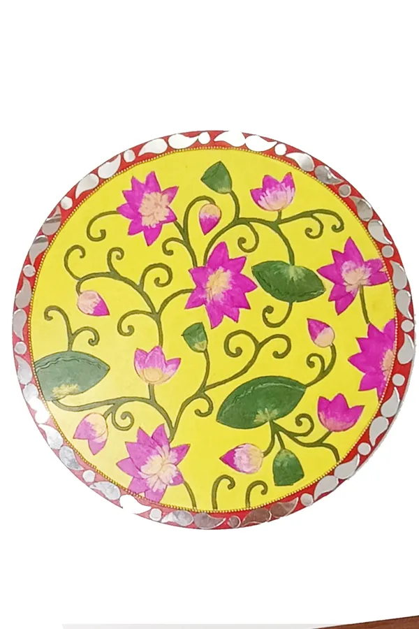 Pine_Mdf_Traditional_Lotus_Engraved_Decorative_Plate_Set_Of_1