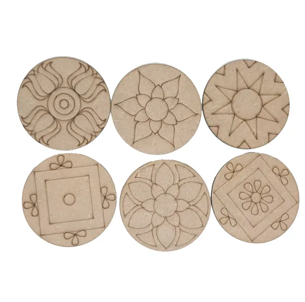 Pine_Mdf_Engraved_Mandala_Pattern_Coaster__Set_Of_6