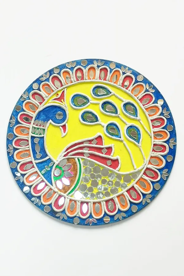 Pine_Mdf_Traditional_Peacock_Carved_Round_Wall_Decor_Set_Of_1