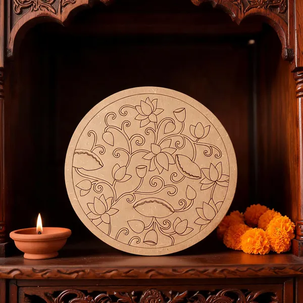Pine_Mdf_Traditional_Lotus_Engraved_Decorative_Plate_Set_Of_1