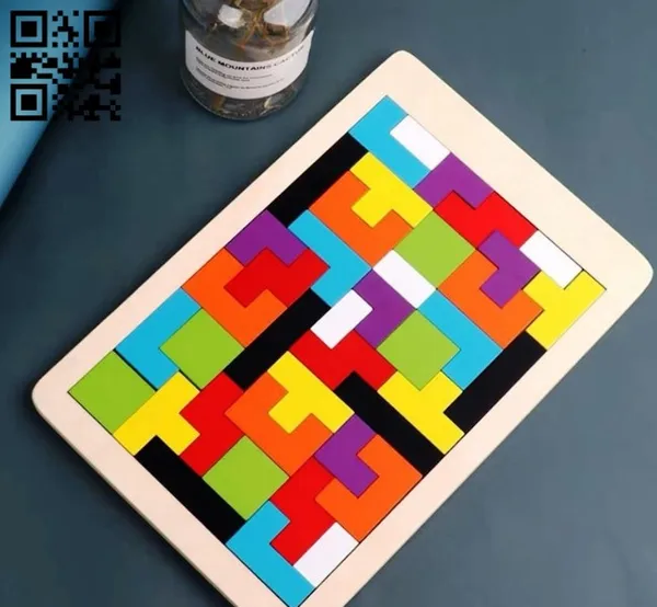 Colourful_Geometric_Pattern_Pine_Mdf_Puzzle_Board_Set_Of_1