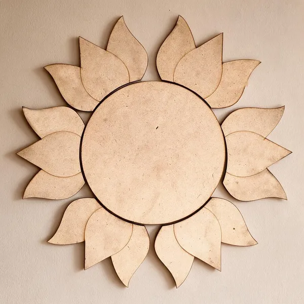 Pine_Mdf_Sunflower_Pattern_Decorative_Wall_Decor_Set_Of_1