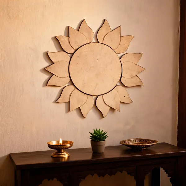 Pine_Mdf_Sunflower_Pattern_Decorative_Wall_Decor_Set_Of_1
