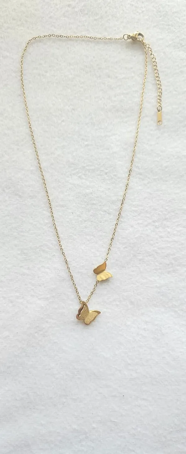 Gold_Steel_Layered_Dual_Butterfly_Charm_Pendant_Necklace_For_Women