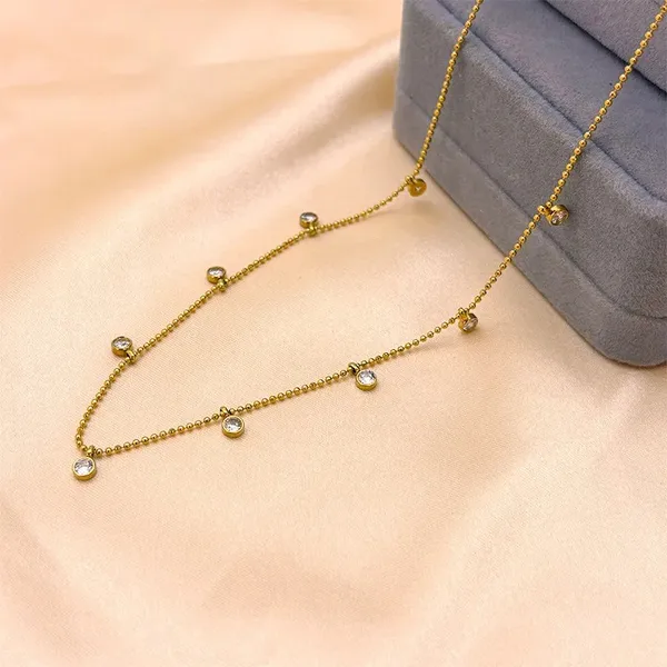 Gold_18K_Plated_Crystal_Drop_Choker_Pendant_Necklace_For_Women