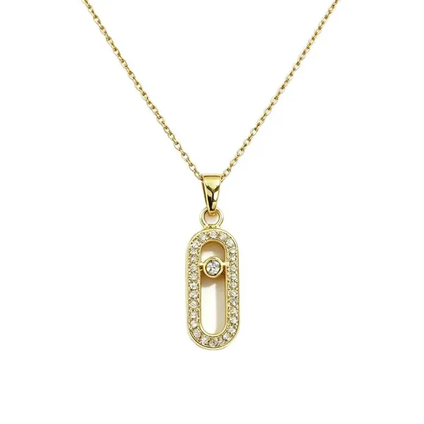 Pave_Set_Link_Frame_Retro_Inspired_Pendant_Necklace