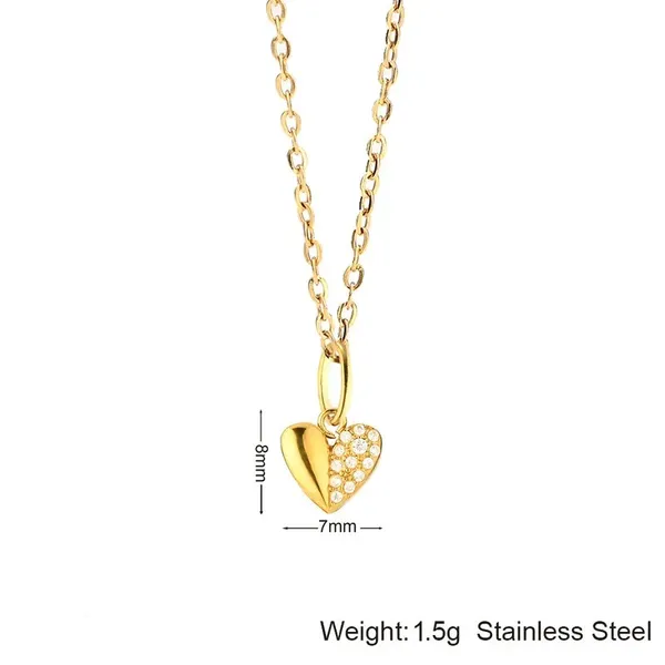 Gold_Stainless_Steel_Split_Heart_Pendant_Necklace_For_Women