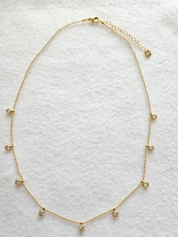 Gold_18K_Plated_Crystal_Drop_Choker_Pendant_Necklace_For_Women