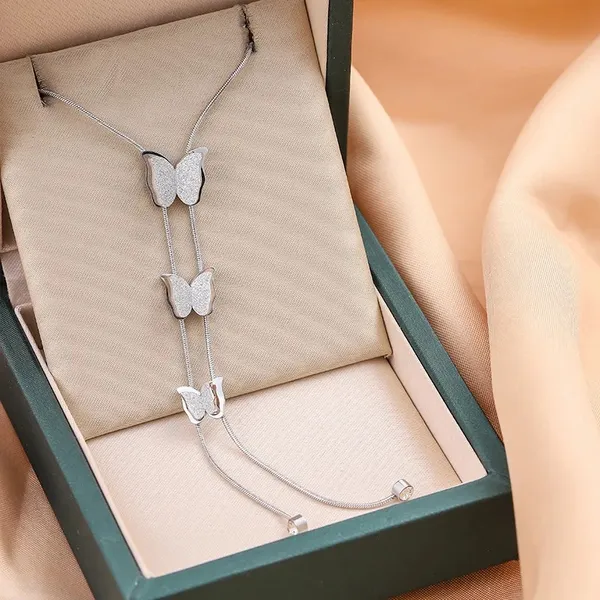 Silver_Stainless_Steel_Layered_Butterfly_Lariat_Necklace_For_Women