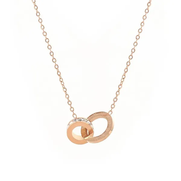 Rose_Gold_Stainless_Steel_Interlocking_Ring_Pendant_Necklace_For_Women