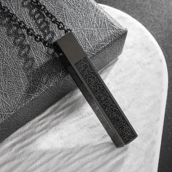 Black_Stainless_Steel_Engraved_Rectangular_Bar_Pendant_Necklace_For_Women