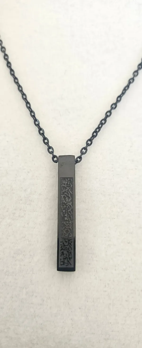 Black_Stainless_Steel_Engraved_Rectangular_Bar_Pendant_Necklace_For_Women