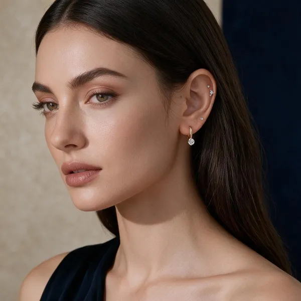 Versatile_Architectural_Look_Hoop_Earrings_Holding_A_Dangling_Round_Solitaire_Cubic_Zirconia_Crystal_(Silver)