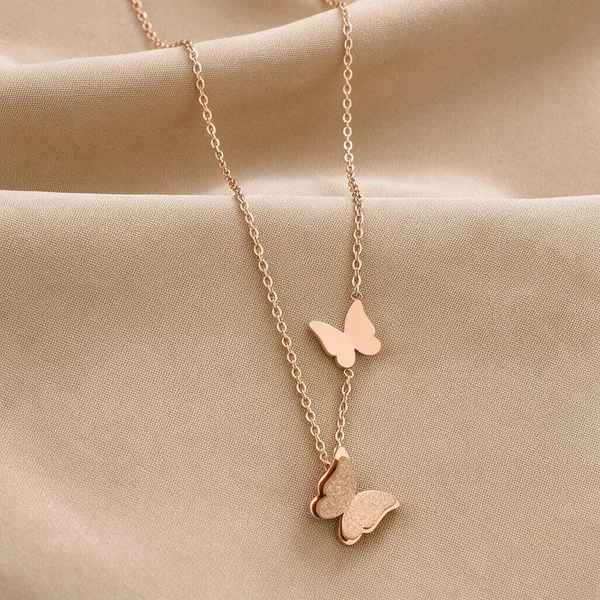 Gold_18K_Plated_Layered_Butterfly_Charm_Necklace_For_Women