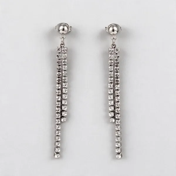 Drop_Earrings_Featuring_A_Ball_Stud_Top_Connected_To_Cascading_Multi_Tier_Tennis_Chains_(Silver)