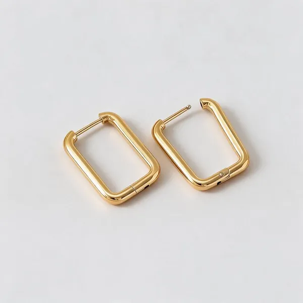 Gold_Stainless_Steel_Geometric_Square_Huggie_Hoop_Earrings_For_Women