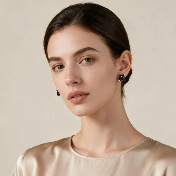 Princess_Cut_Cubic_Bold_Black_Zirconia_Stones_Stud_Earrings_(Silver)
