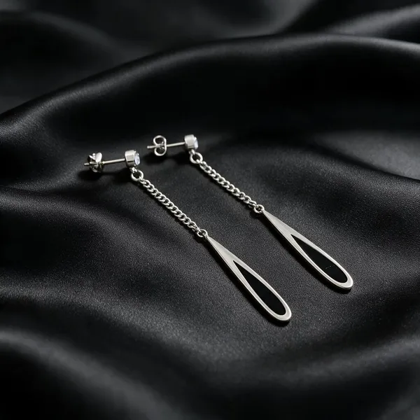 Silver_Stainless_Steel_Teardrop_Chain_Drop_Tassel_Stud_Earrings_For_Women