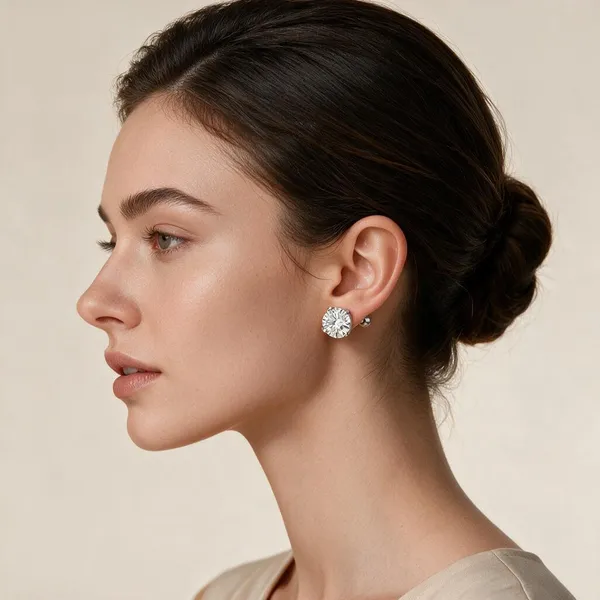 Classic_Stud_Earrings_Featuring_Round_Brilliant_Cut_Cubic_Zirconia_Stones_Secured_In_A_Four_Prong_Claw_Setting_(Silver)