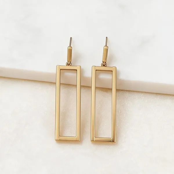 Modern_Geometric_Hanging_Earrings_Feature_A_Sleek,_Open_Hollow_Rectangle_Drop_Suspended_Directly_From_Linear_Post_Pins_(Gold)