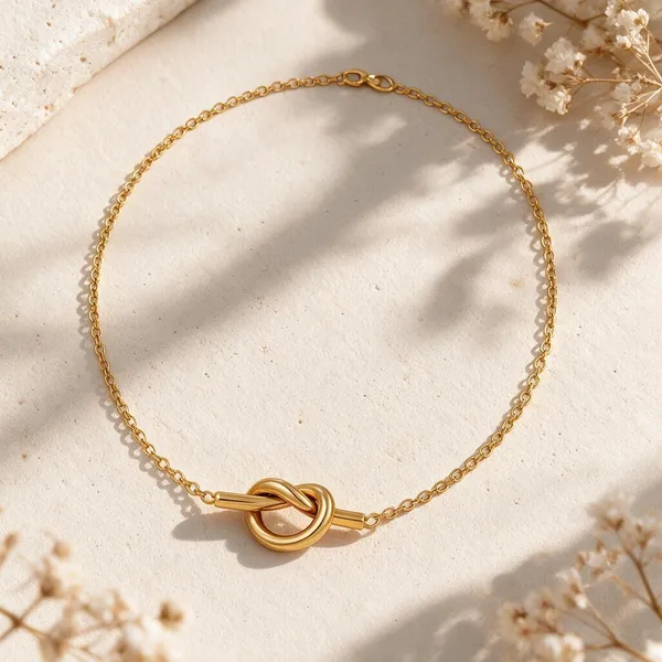 Classic_Tied_Love_Knot_Accent_Timeless_Necklace_Suspended_Along_A_Delicate,_Sparkling_Cable_Chain_(Gold)