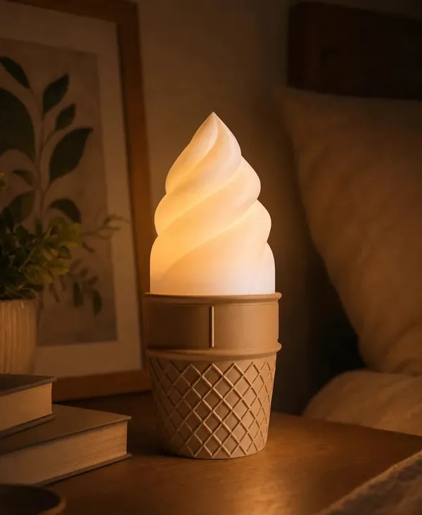Pla_Novelty_Ice_Cream_Cone_Table_Lamp