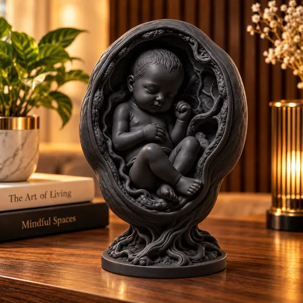 3D_Printed_PLA_Miracle_of_Life_–_Sleeping_Baby_in_Cocoon_Sculpture_|_Premium_Decorative_Showpiece