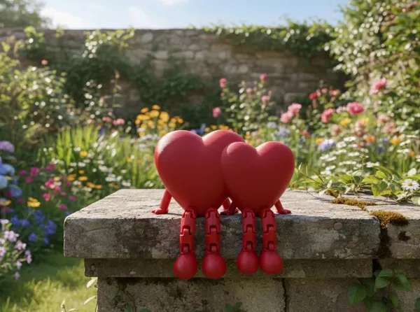 Pla_Whimsical_Red_Heart_Dangling_Leg_Decorative_Figurines