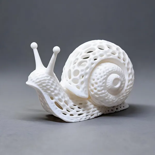 Pla_Decorative_Lattice_Snail_Figurine