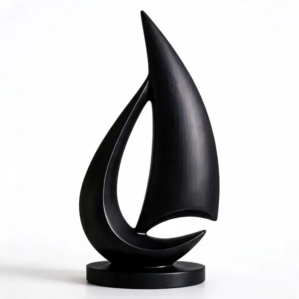 Pla_Modern_Abstract_Black_Decorative_Showpiece
