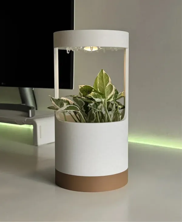 Pla_Modern_Cylindrical_Indoor_Plant_Pot_With_Light