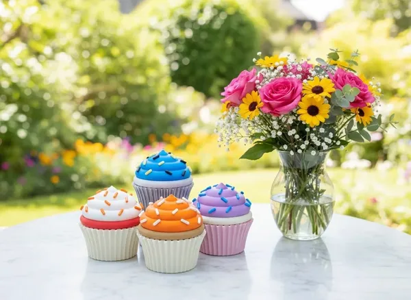 Glass_Multicolour_Floral_Artificial_Flower_Bouquet