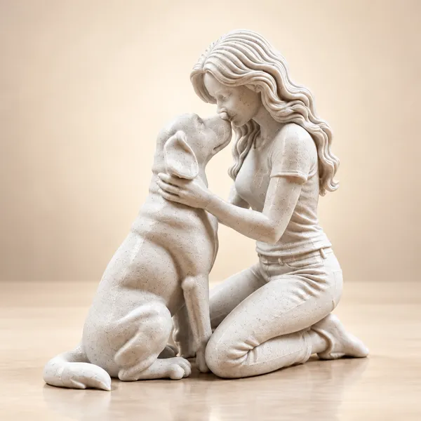 3D_Printed_PLA_The_Unbreakable_Bond_–_Woman_&_Dog_Sculpture_|_Decorative_Figurine