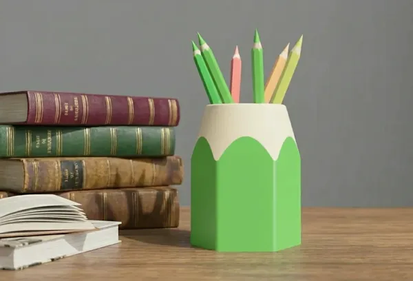 Green_Pencil-Shaped_Desk_Organizer