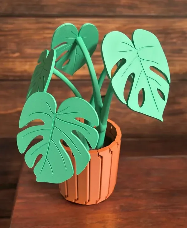 Pla_Tropical_Monstera_Leaf_Artificial_Potted_Plant