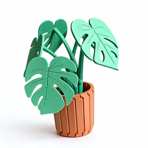 Pla_Tropical_Monstera_Leaf_Artificial_Potted_Plant