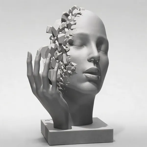 Pla_Contemporary_Abstract_Female_Face_Sculpture