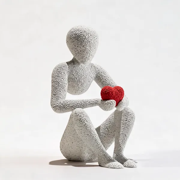 Pla_Abstract_Heart_Holding_Human_Figure_Sculpture