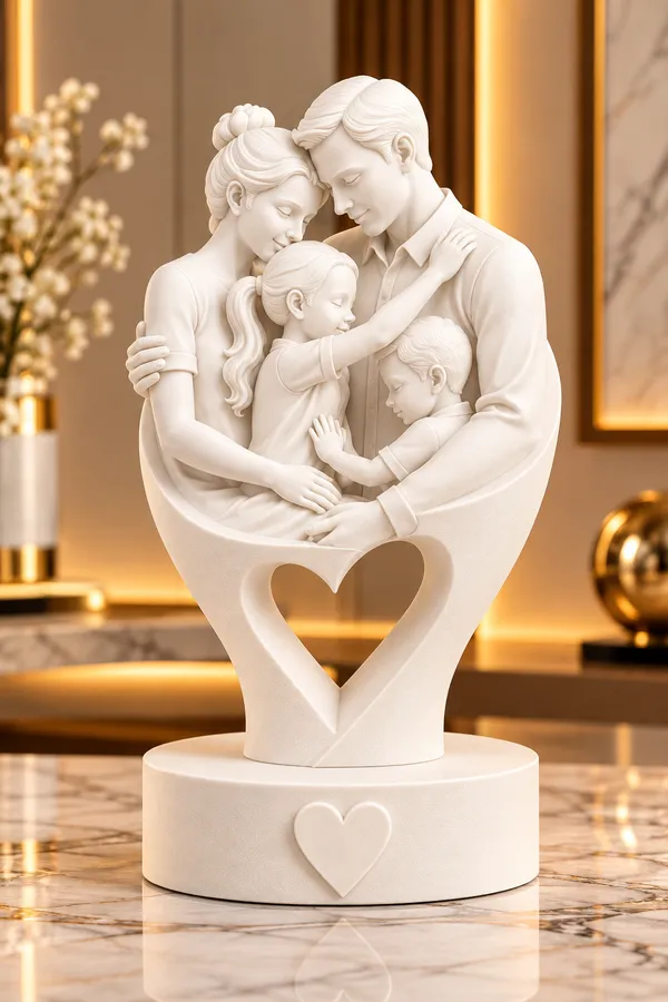 3-D__Printed_Pla_Sentimental_Family_Love_Decorative_Figurine