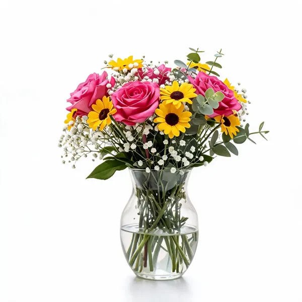 Glass_Multicolour_Floral_Artificial_Flower_Bouquet