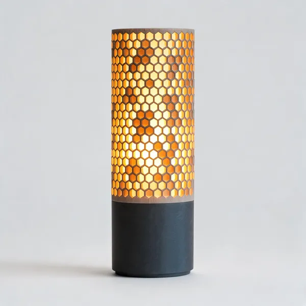 Pla_Modern_Honeycomb_Pattern_Table_Lamp