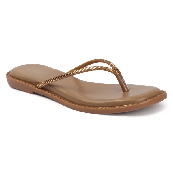 Bronze_Handcrafted_Braided_Strap_Flat_Chappal