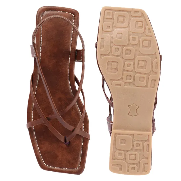 Brown_Handcrafted_Strappy_Toe-Loop_Flat_Chappal