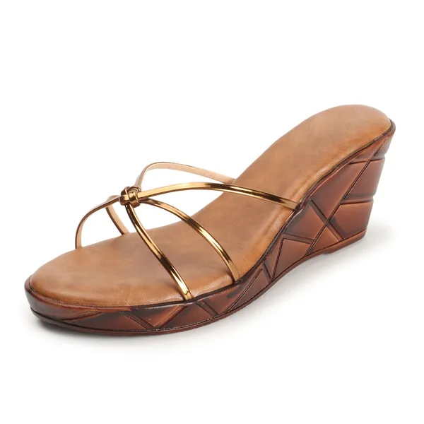 Bronze_&_Gold_Handcrafted_Strappy_Wedge_Chappal