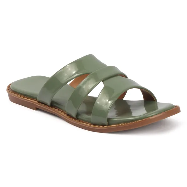 Sage_Green_Handcrafted_Triple-Strap_Flat_Chappal