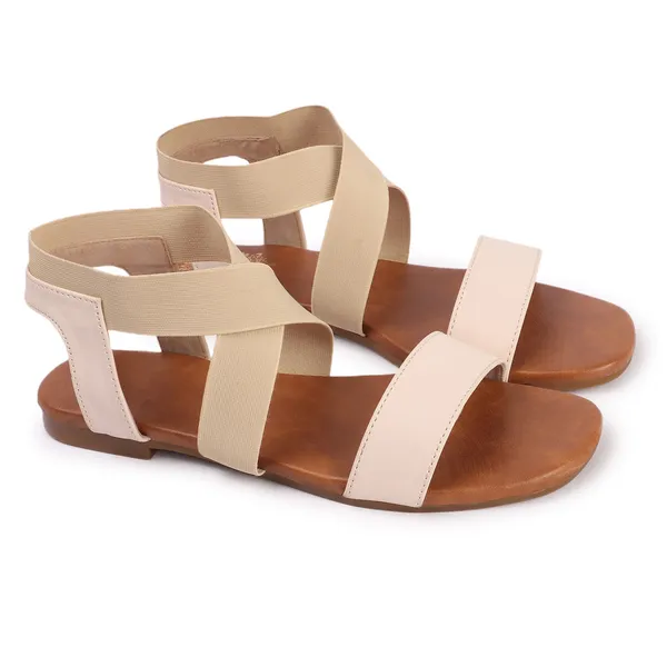 Cream_Handcrafted_Elastic-Strap_Comfort_Chappal