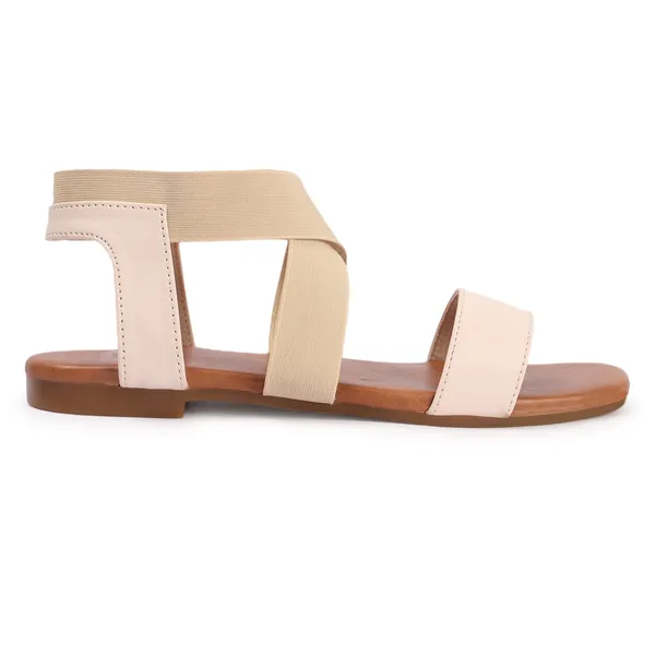 Cream_Handcrafted_Elastic-Strap_Comfort_Chappal
