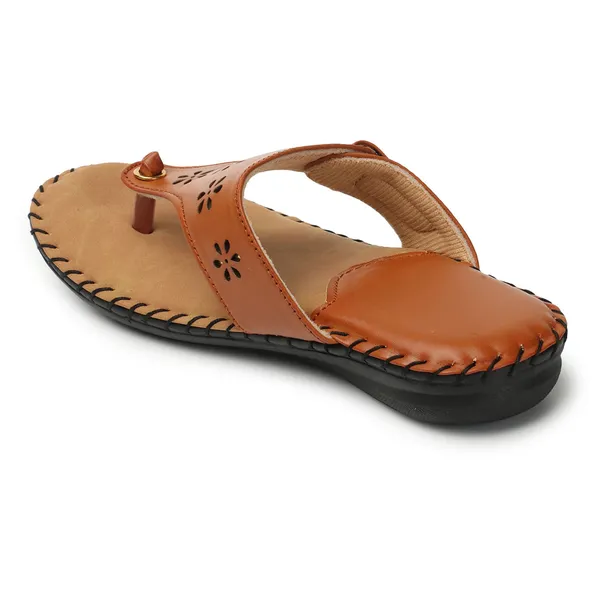 Tan_Handcrafted_Floral_Cutwork_Comfort_Toe-Ring_Chappal